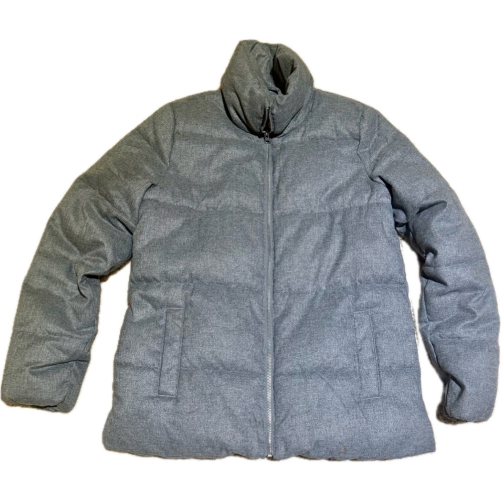 Old Navy Frost Free Women’s Gray Soft Puffer Zip Up Coat Jacket Fleece Lined XS